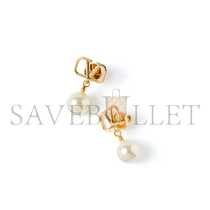 Va1e*ntin0 garavani vlogo signature beaded pendant earrings